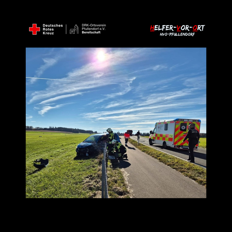 Verkehrsunfall - Einsatz für unsere Ehrenamtlichen